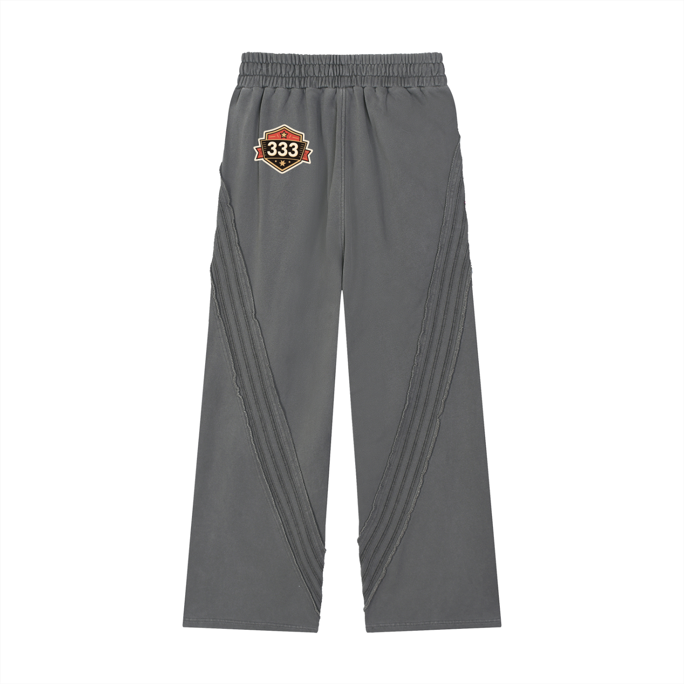 Snow Washed Tape Raw Edge Sweatpants