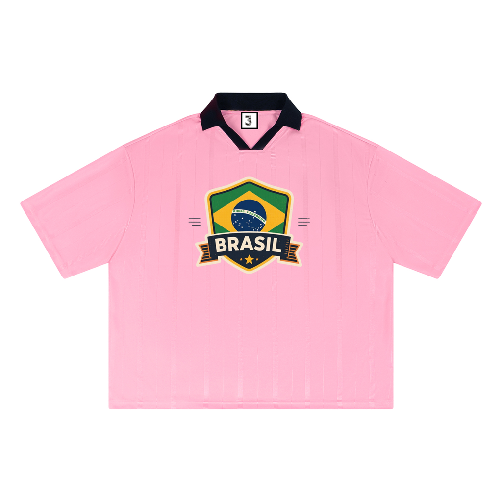Unisex Striped Boxy Soccer Jersey