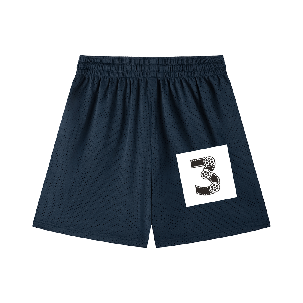 Mesh Drawstring Shorts