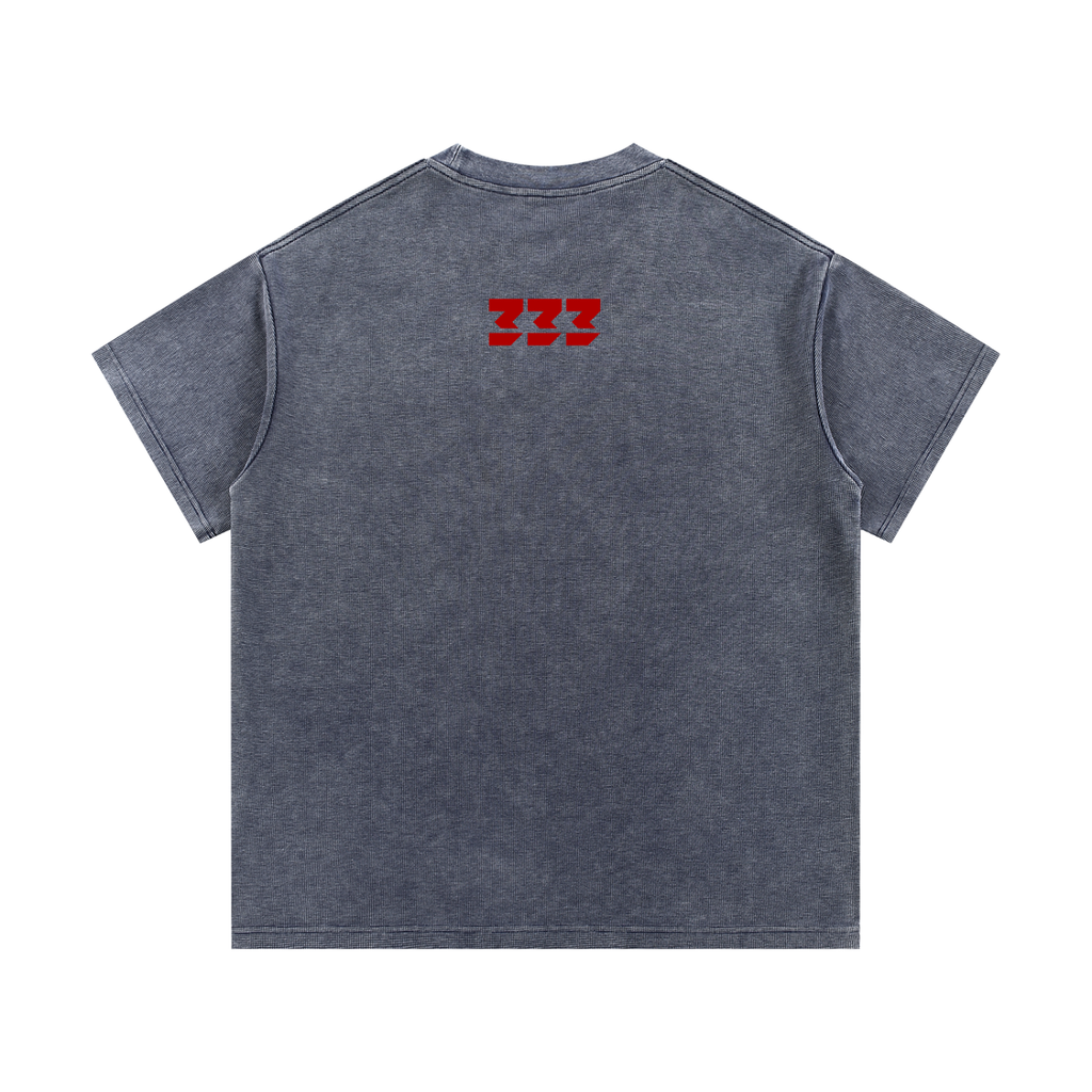 Mineral Wash Waffle Knit T-Shirt