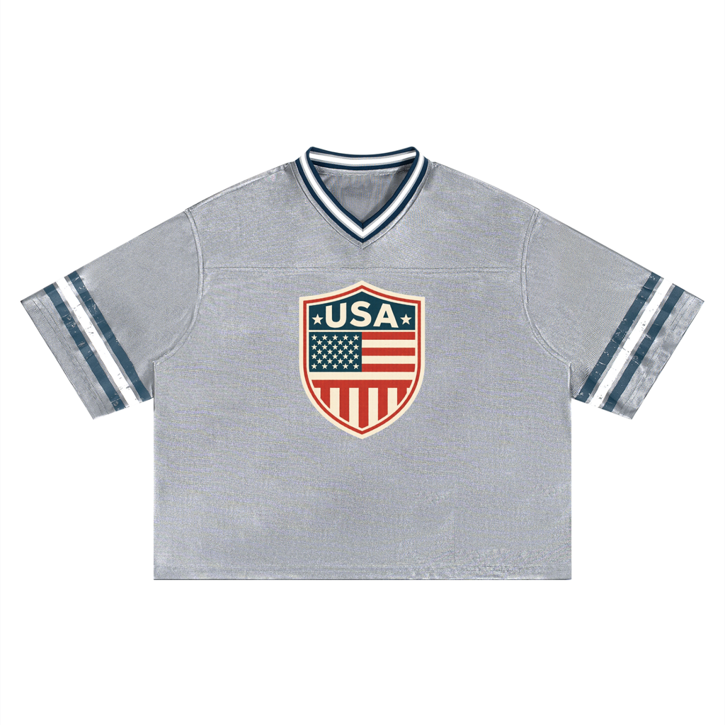 Unisex Boxy Striped Soccer Jersey