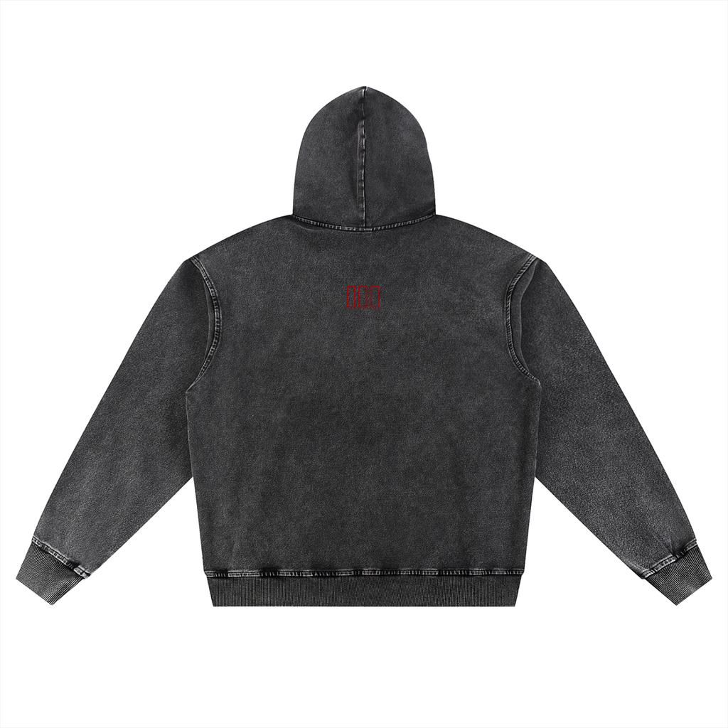 Snow Wash Oversized Hoodie