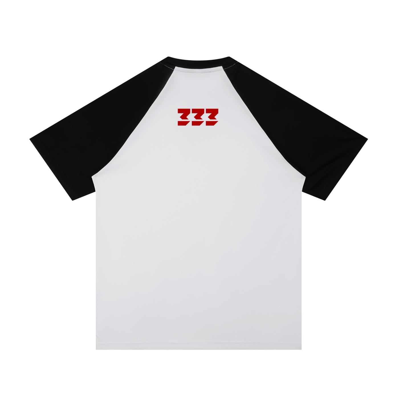Contrast Raglan Sleeve Mesh T-Shirt