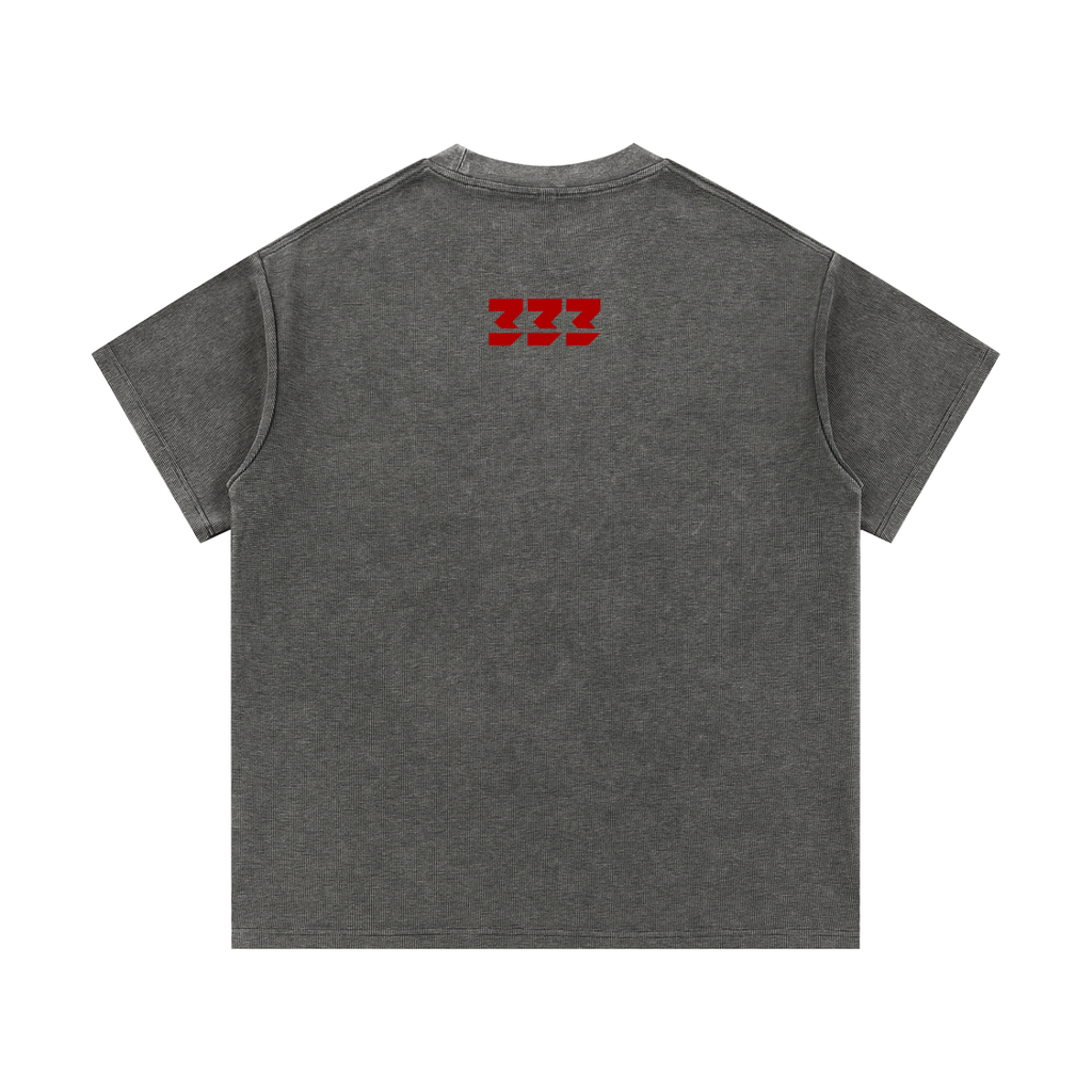 Mineral Wash Waffle Knit T-Shirt