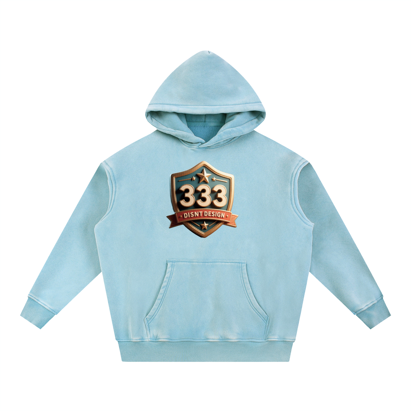 Snow Wash Fleece Oversize Hoodie