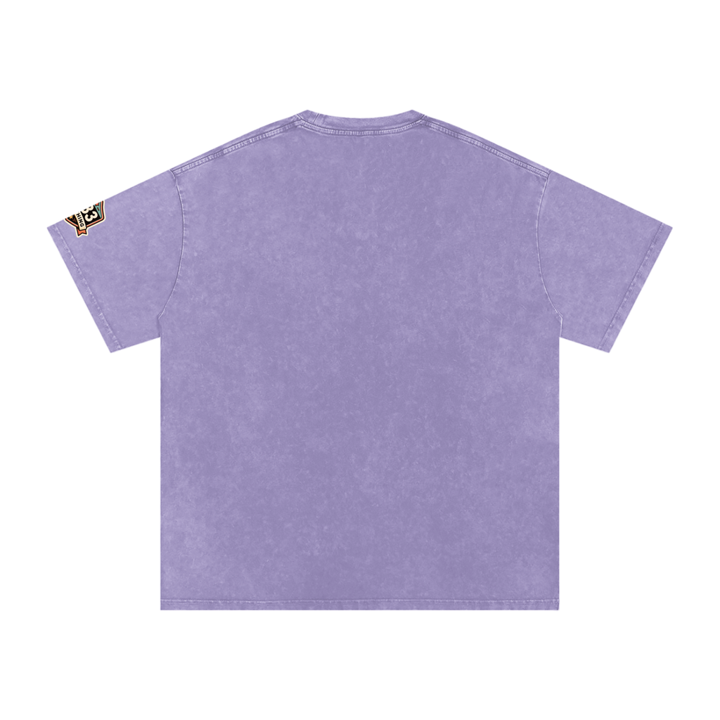 Snow Washed Oversized Cotton T-Shirt
