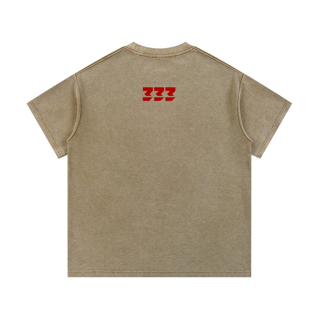 Mineral Wash Waffle Knit T-Shirt