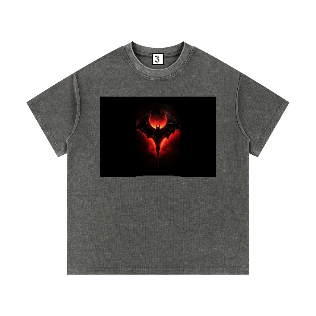 Mineral Wash Waffle Knit T-Shirt