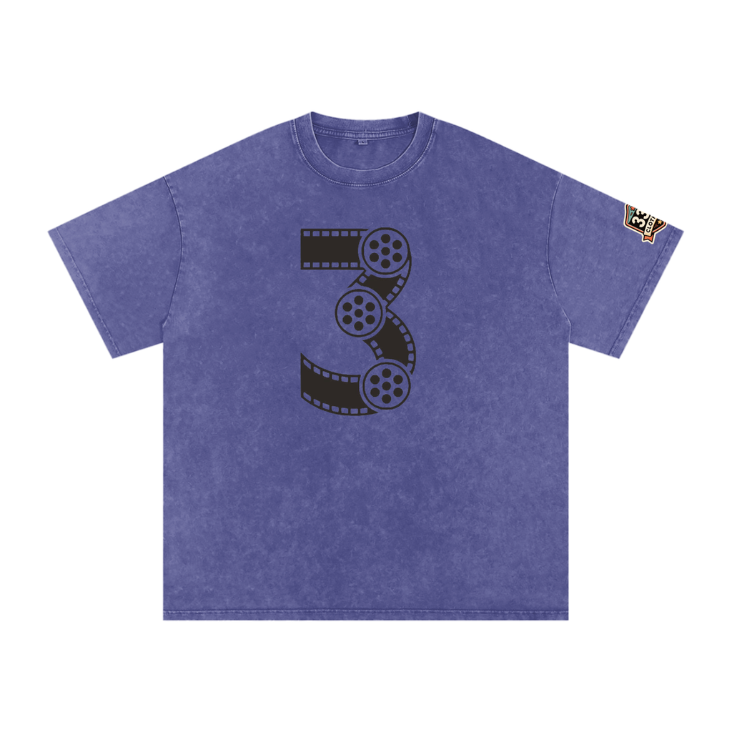 Snow Washed Oversized Cotton T-Shirt