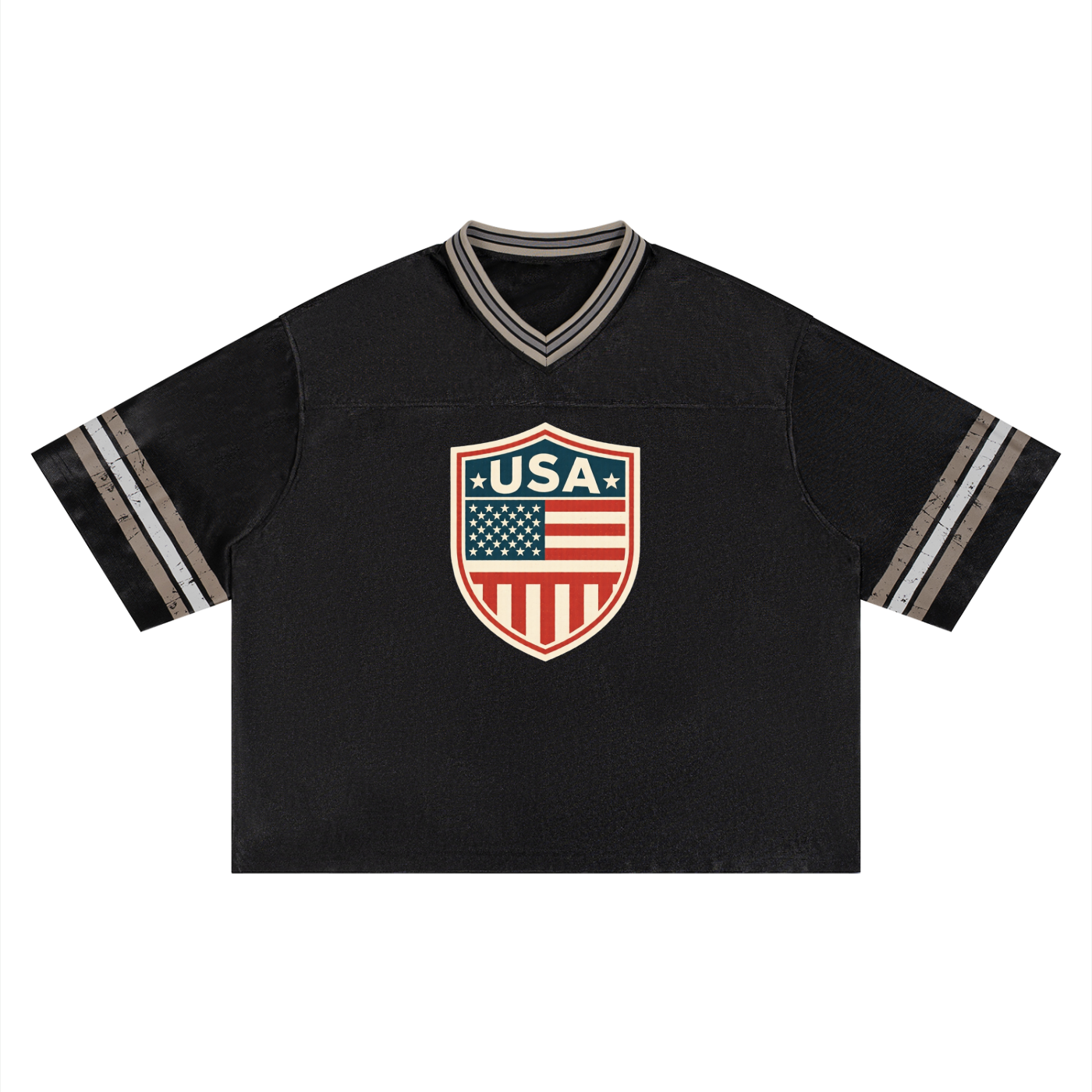 Unisex Boxy Striped Soccer Jersey