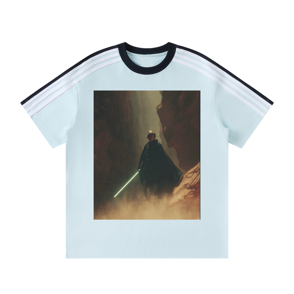 Unisex Colorblock Striped T-Shirt