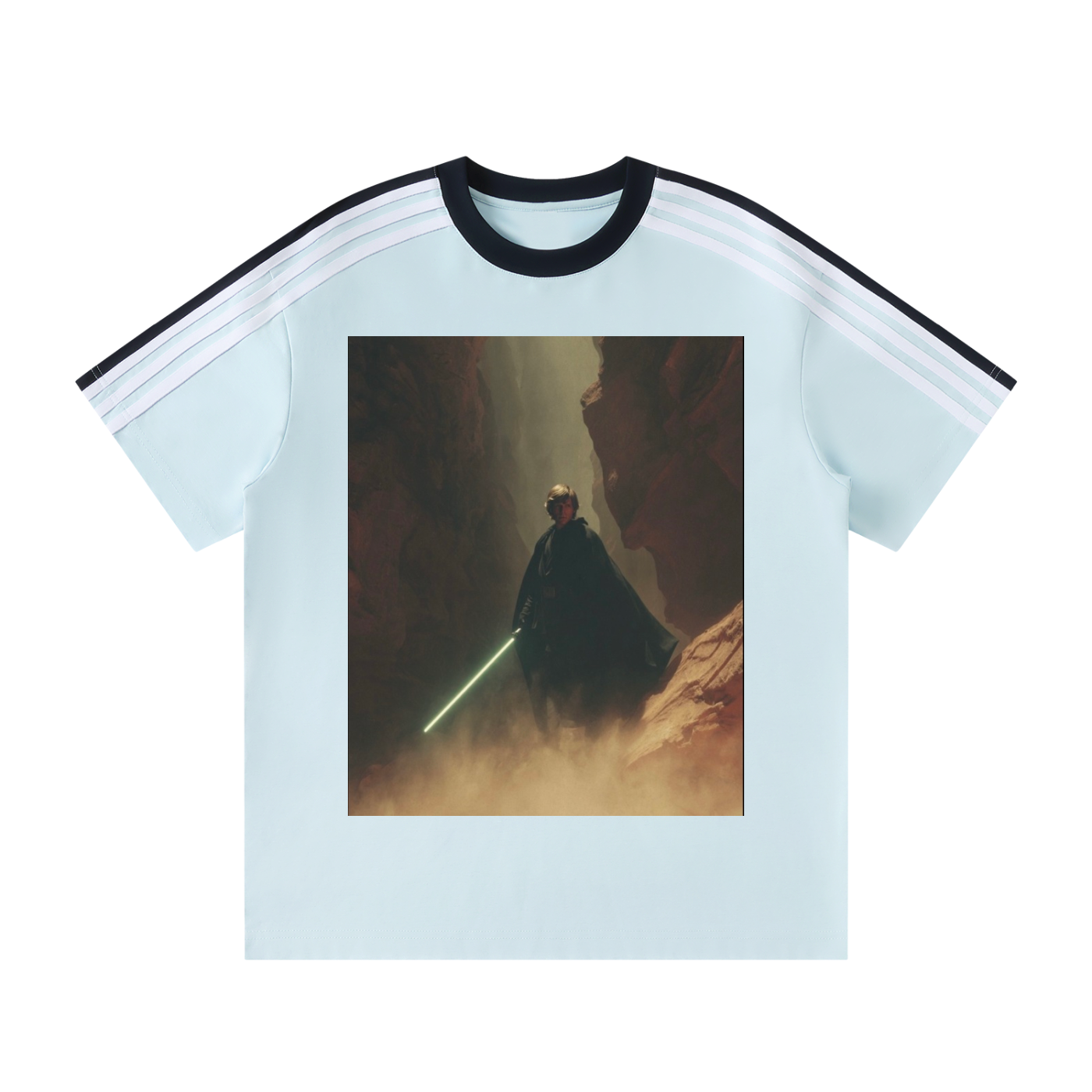 Unisex Colorblock Striped T-Shirt
