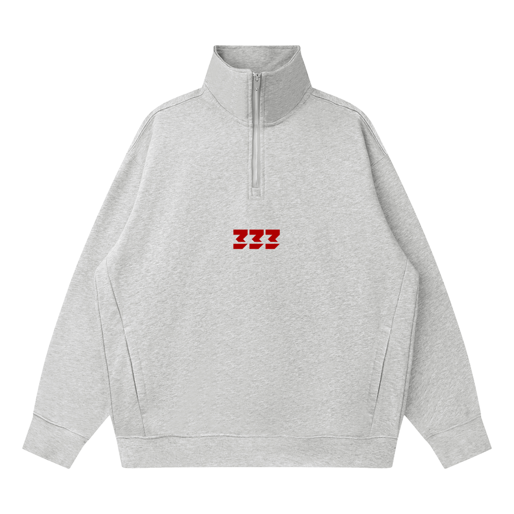 Quarter-Zip Drop Shoulder Sweatshirt