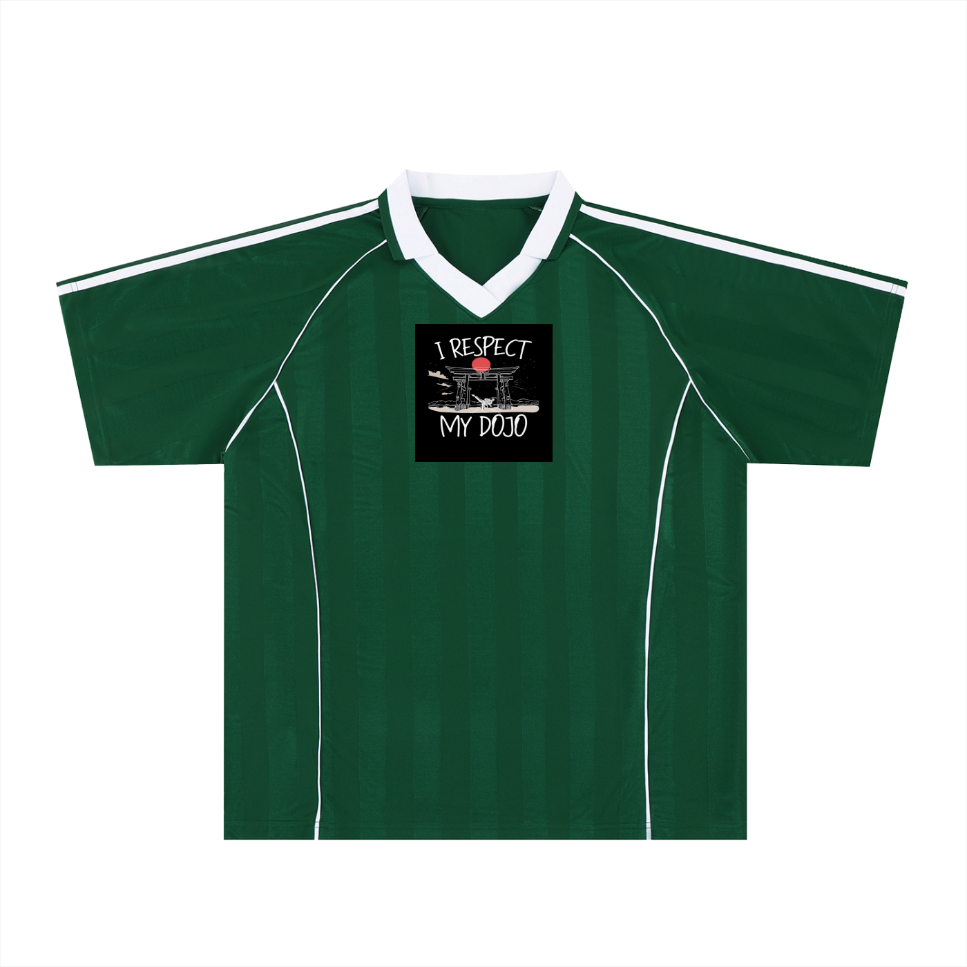 Shadow Stripe Collared Soccer Jersey