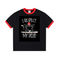 Contrast Edge Ribbed Crewneck T-Shirt