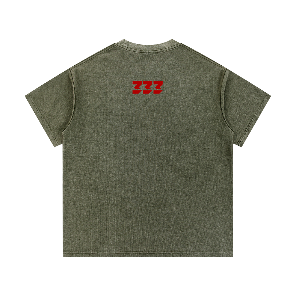 Mineral Wash Waffle Knit T-Shirt