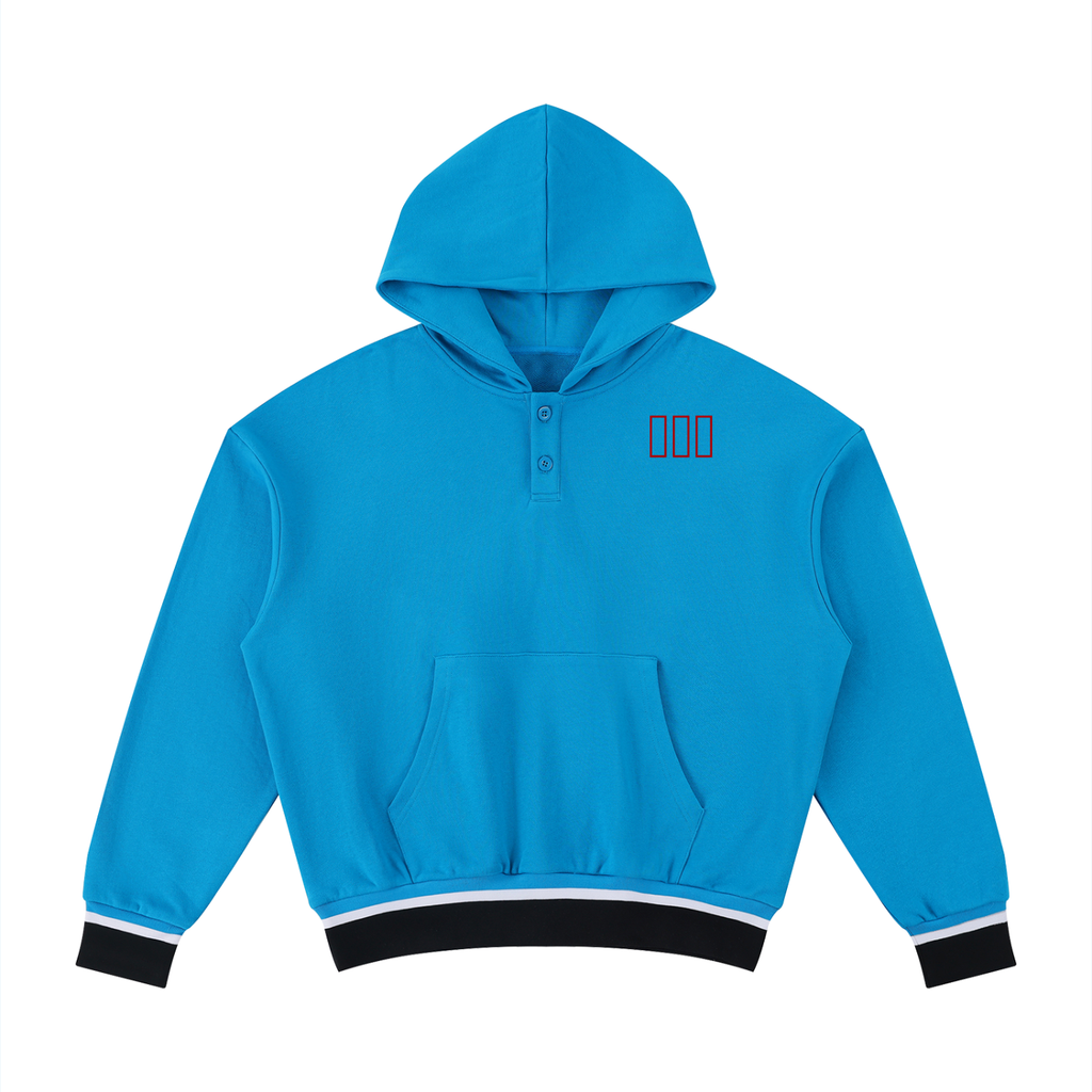 Unisex Oversized Color Block Boxy Hoodie