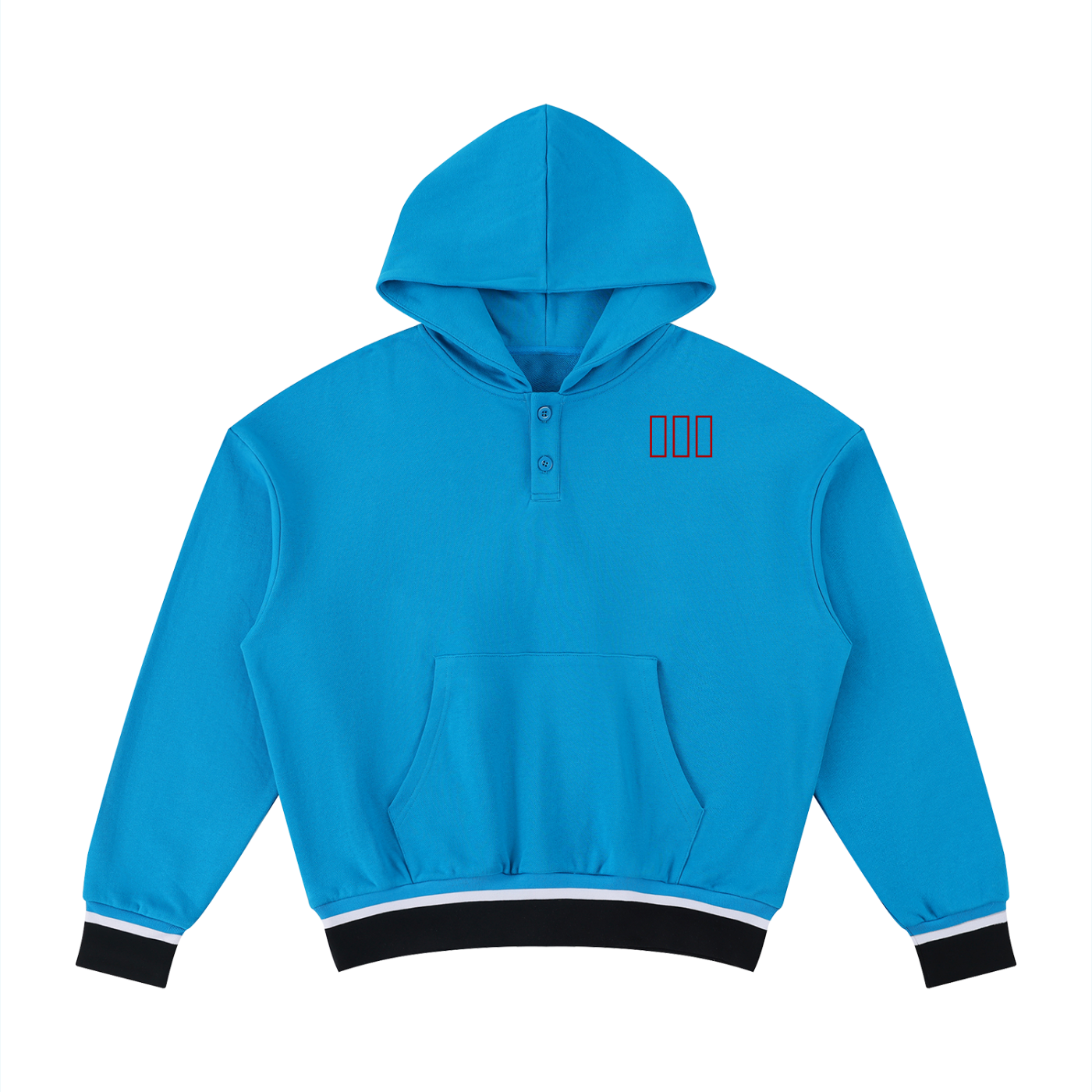 Unisex Oversized Color Block Boxy Hoodie