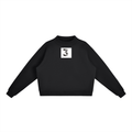 Essential Fleece Mock-Neck Crew Sweatshirt