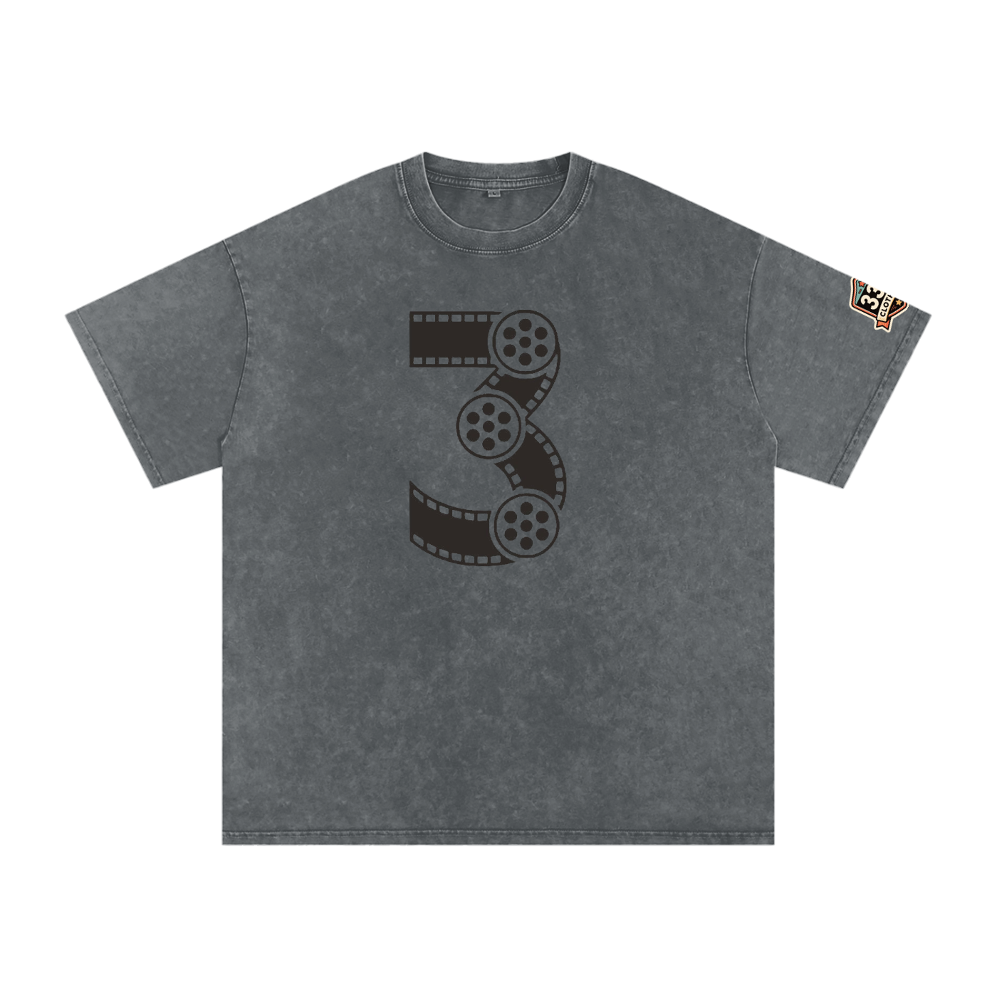Snow Washed Oversized Cotton T-Shirt
