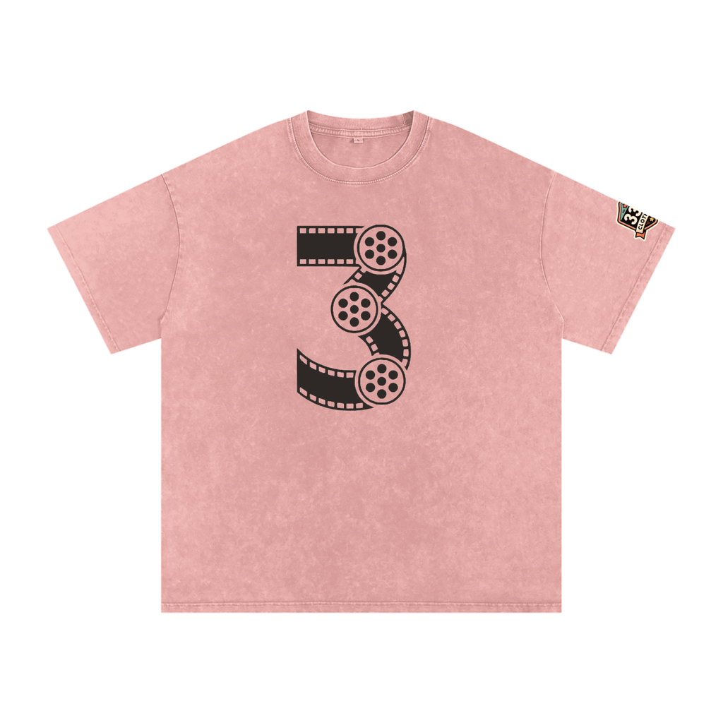 Snow Washed Oversized Cotton T-Shirt