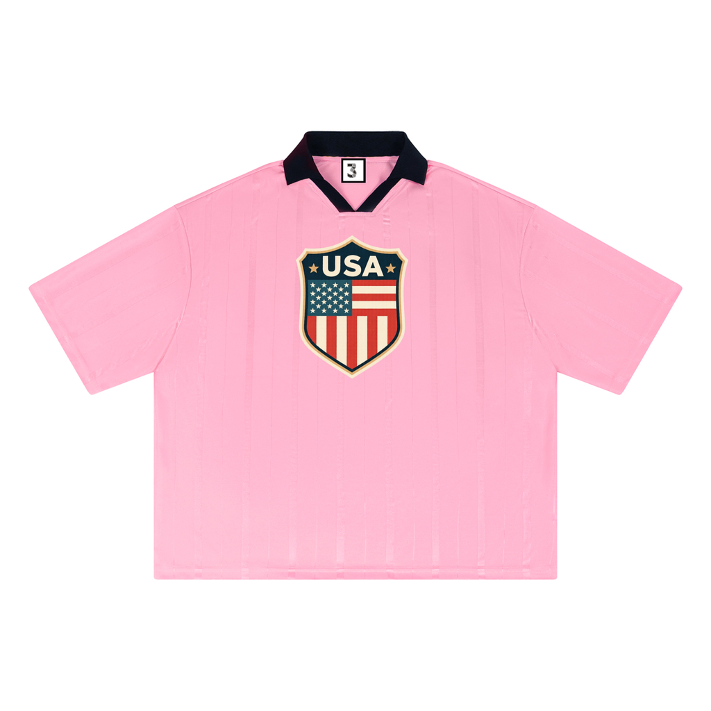 Unisex Striped Boxy Soccer Jersey