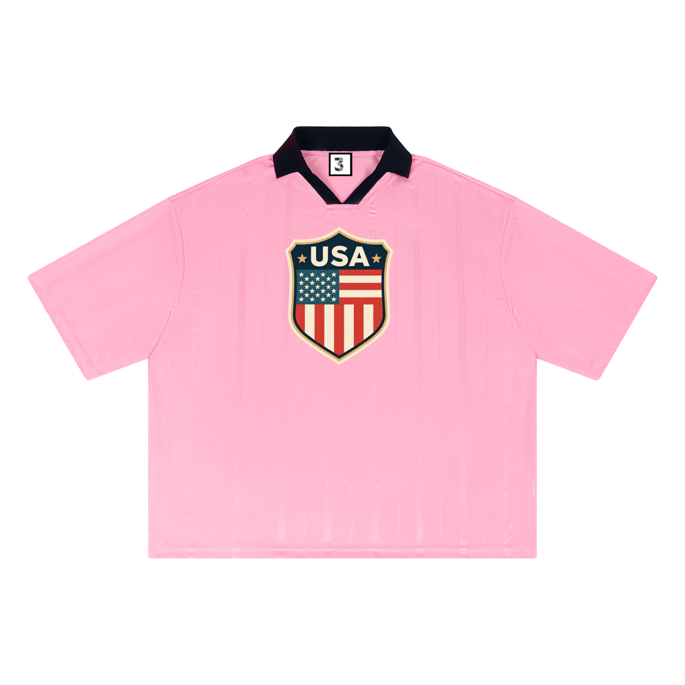 Unisex Striped Boxy Soccer Jersey