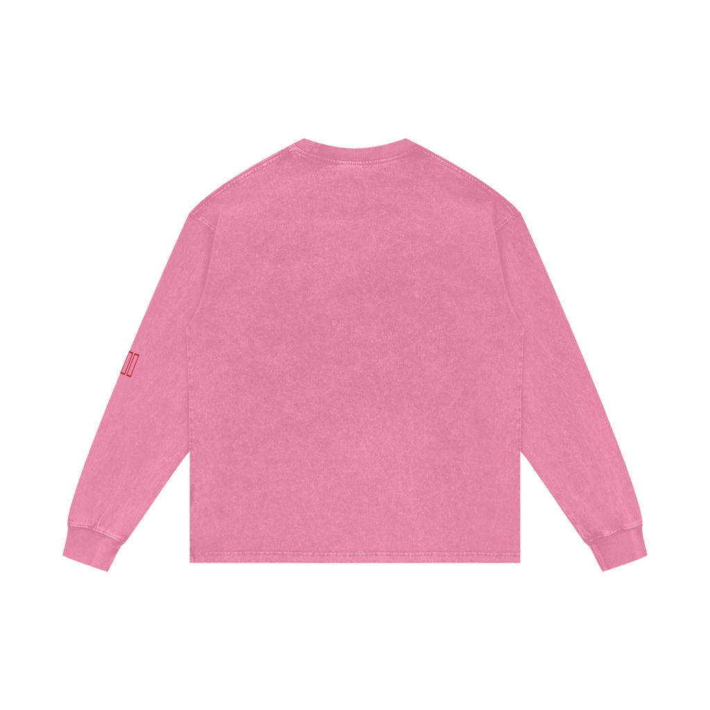 Acid Wash Oversize Long Sleeve T-Shirt