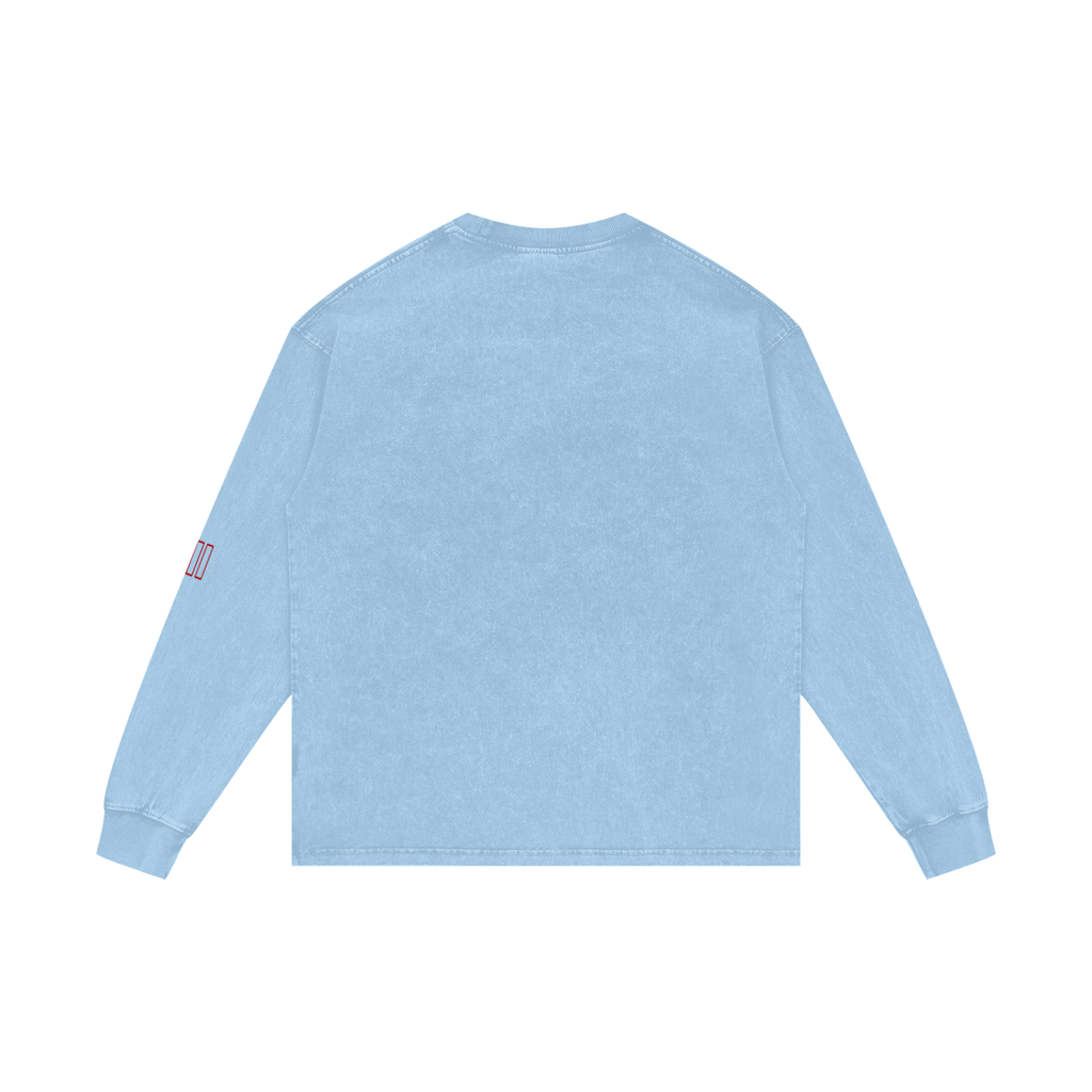 Acid Wash Oversize Long Sleeve T-Shirt