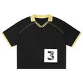 Unisex Collared Piping Boxy Soccer Jersey