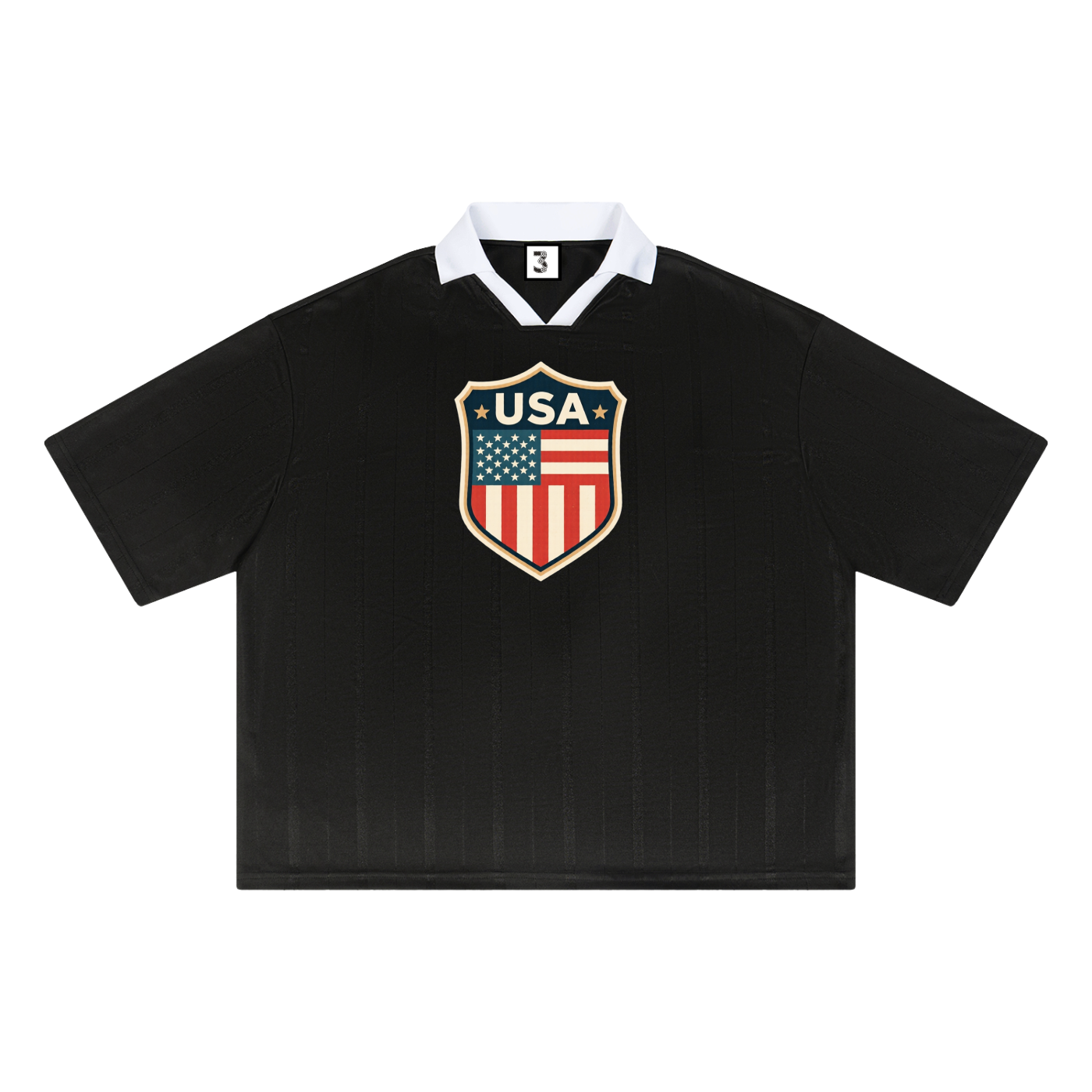 Unisex Striped Boxy Soccer Jersey