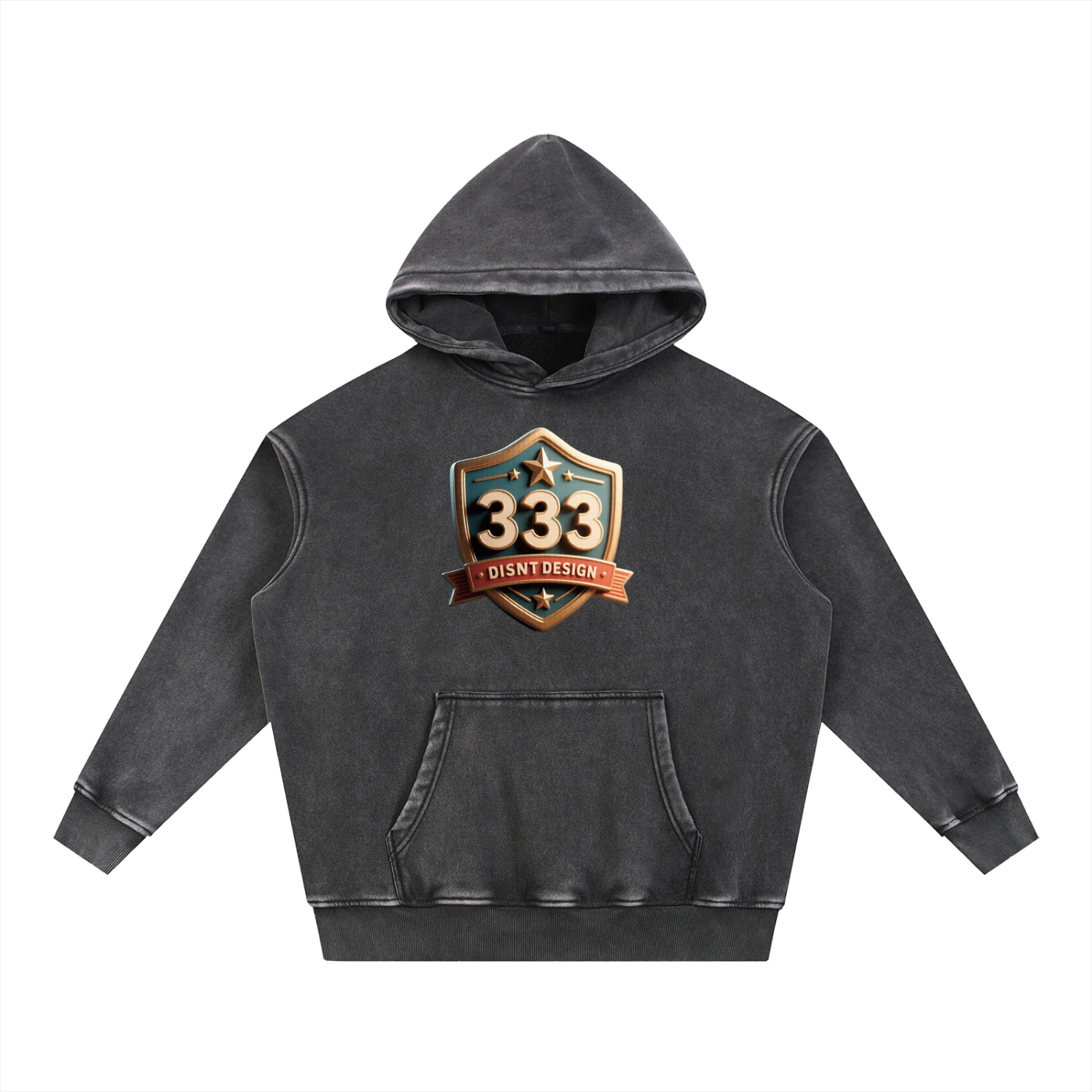Snow Wash Fleece Oversize Hoodie
