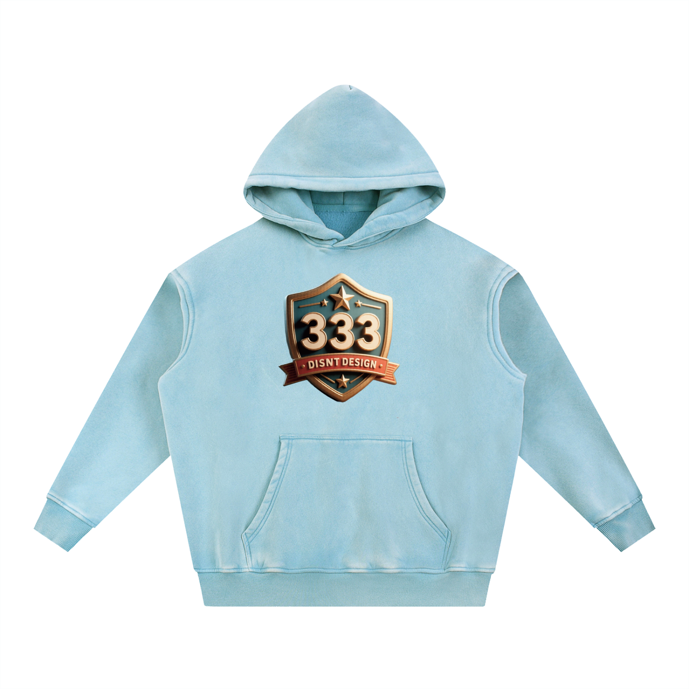 Snow Wash Fleece Oversize Hoodie