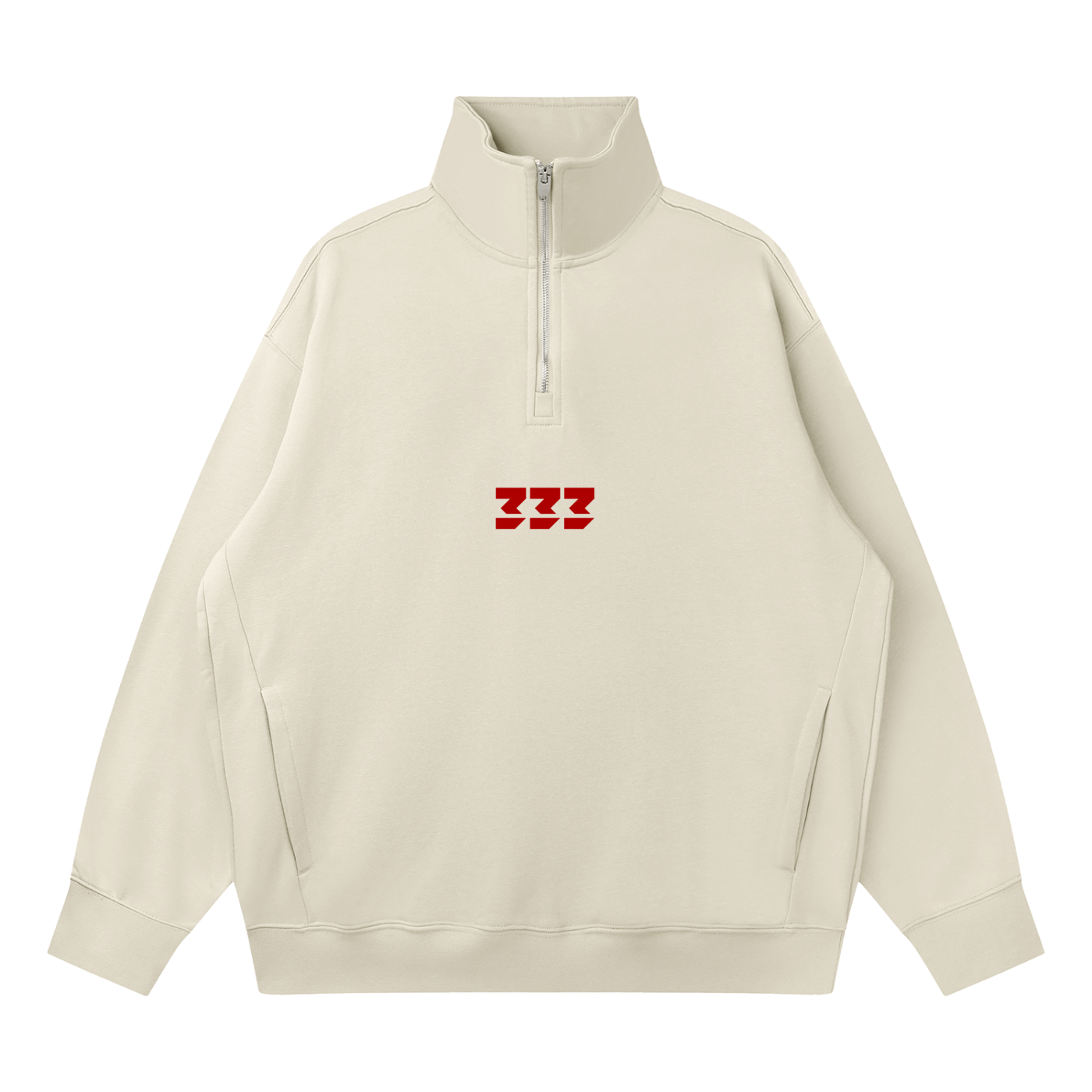 Quarter-Zip Drop Shoulder Sweatshirt