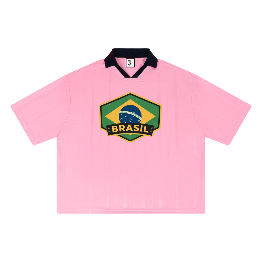 Unisex Striped Boxy Soccer Jersey