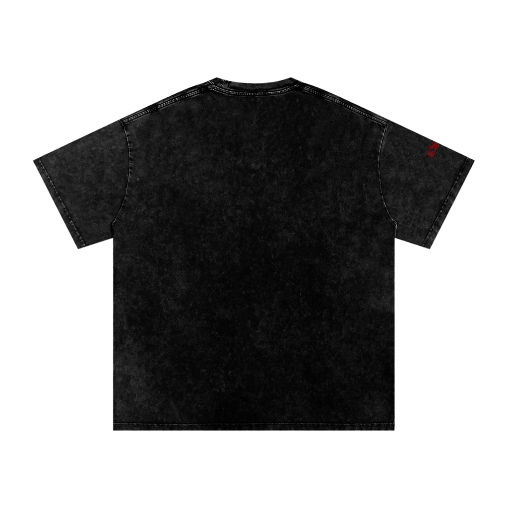 Snow Washed Oversized Cotton T-Shirt