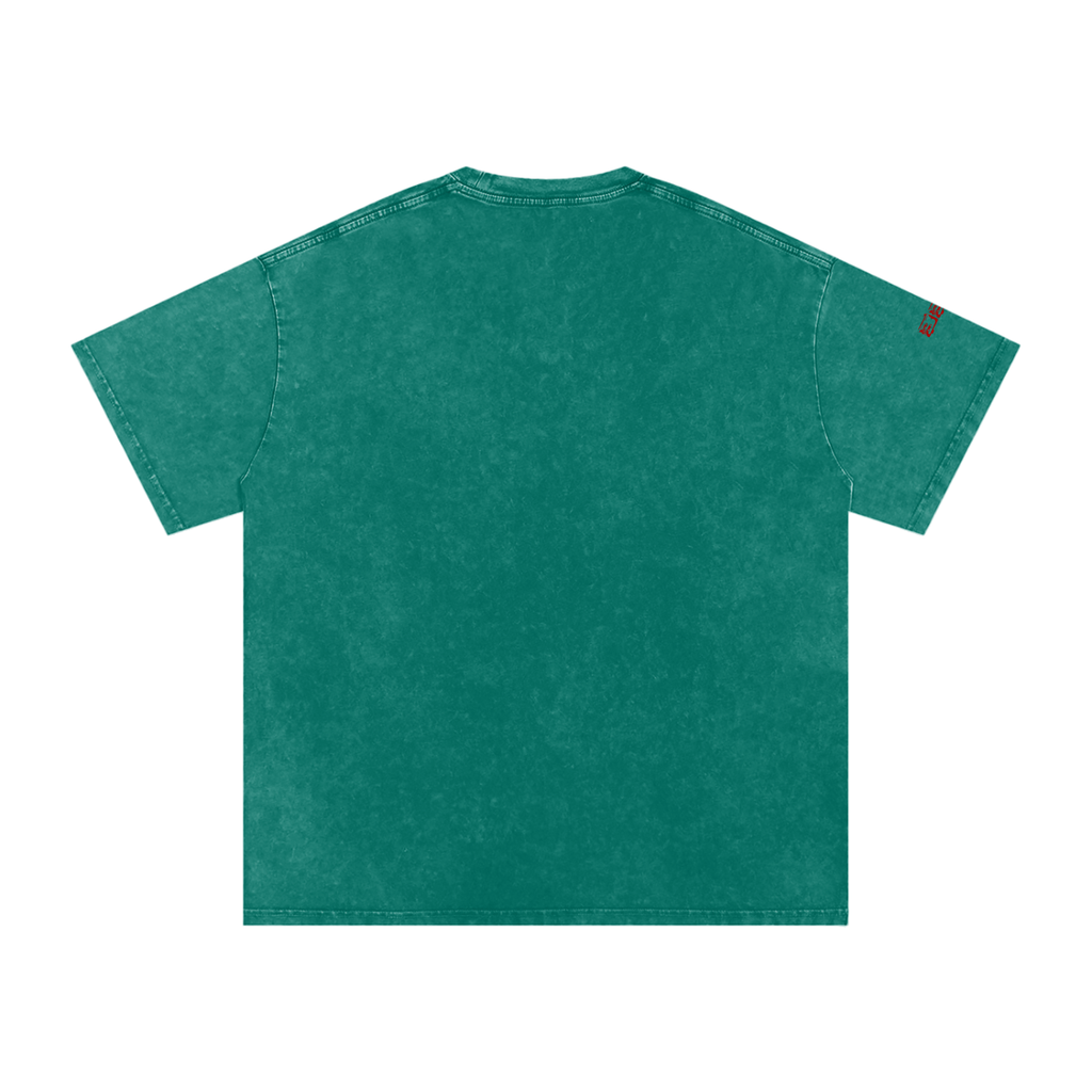 Snow Washed Oversized Cotton T-Shirt
