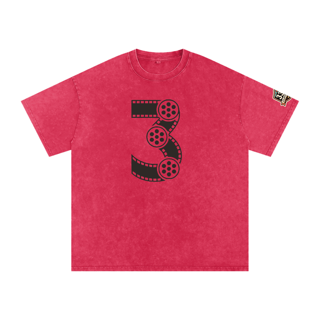 Snow Washed Oversized Cotton T-Shirt