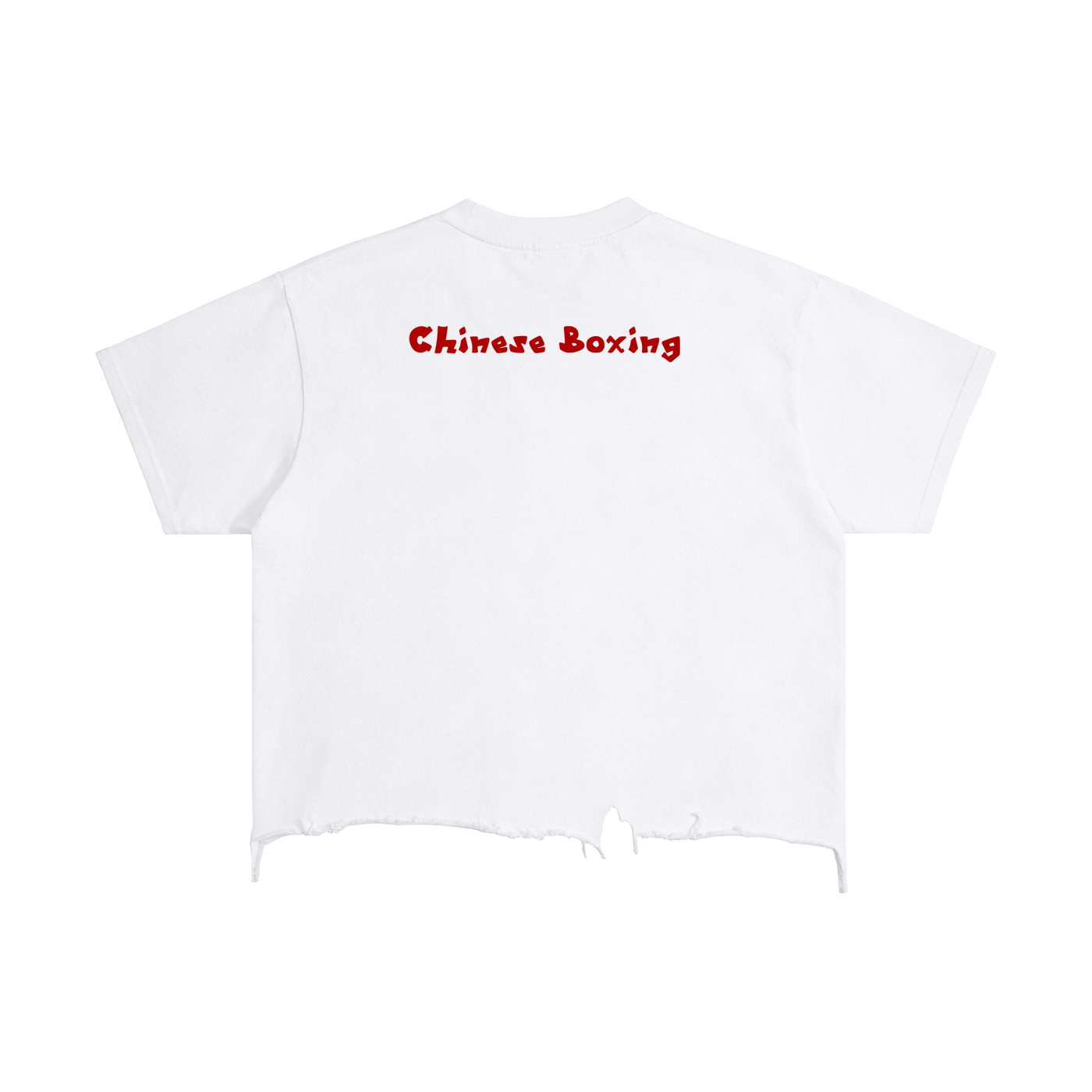 Vintage Wash Boxy Distressed Hem T-Shirt