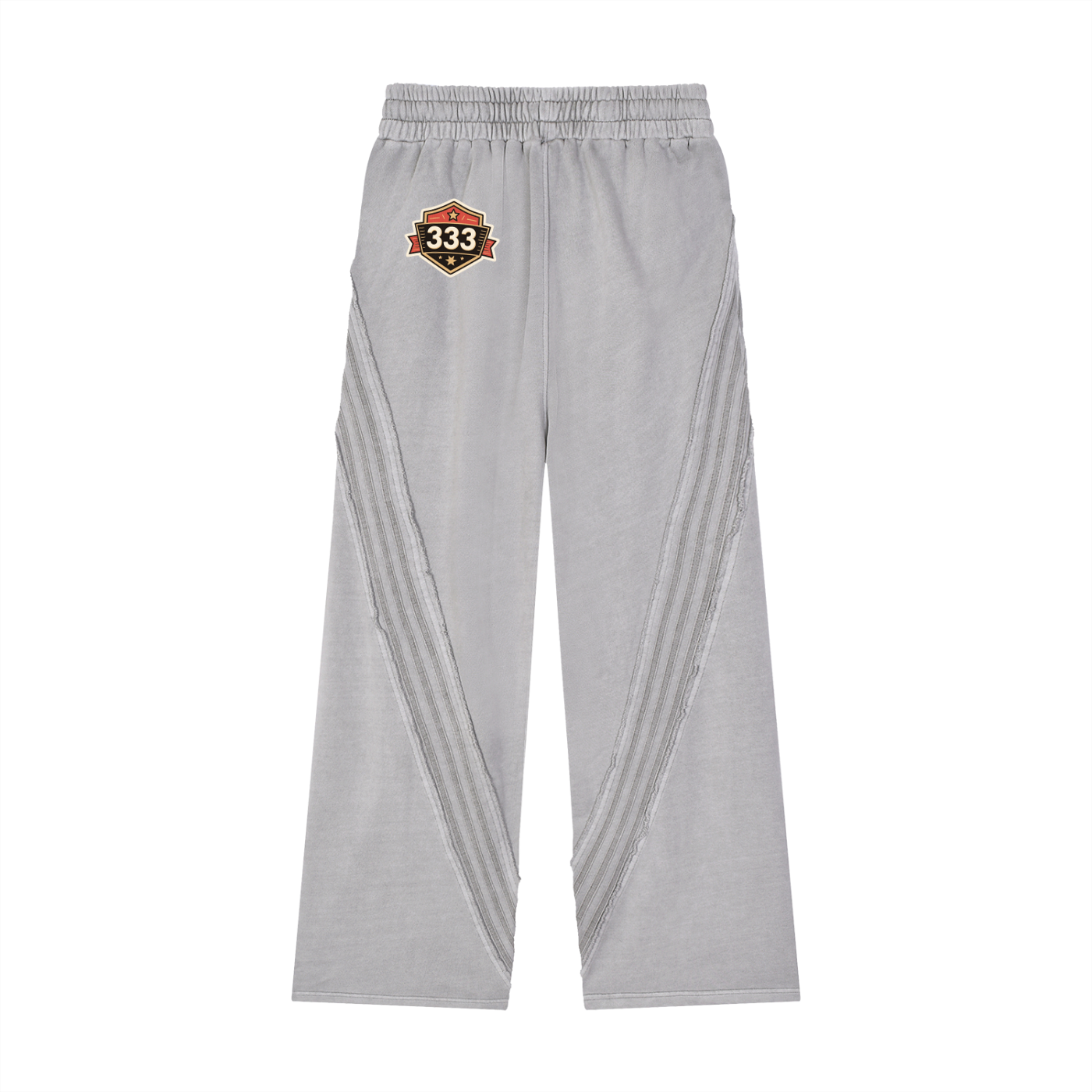 Snow Washed Tape Raw Edge Sweatpants