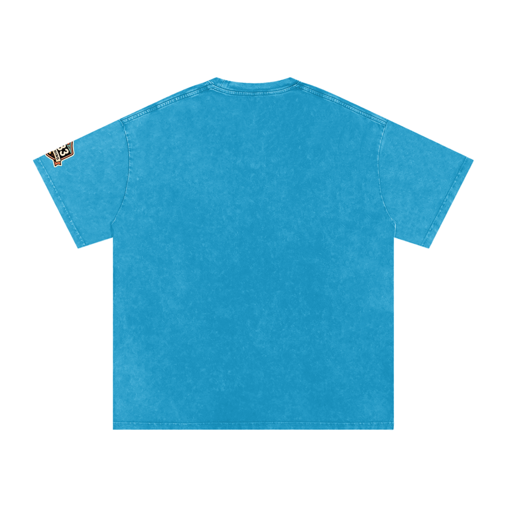 Snow Washed Oversized Cotton T-Shirt