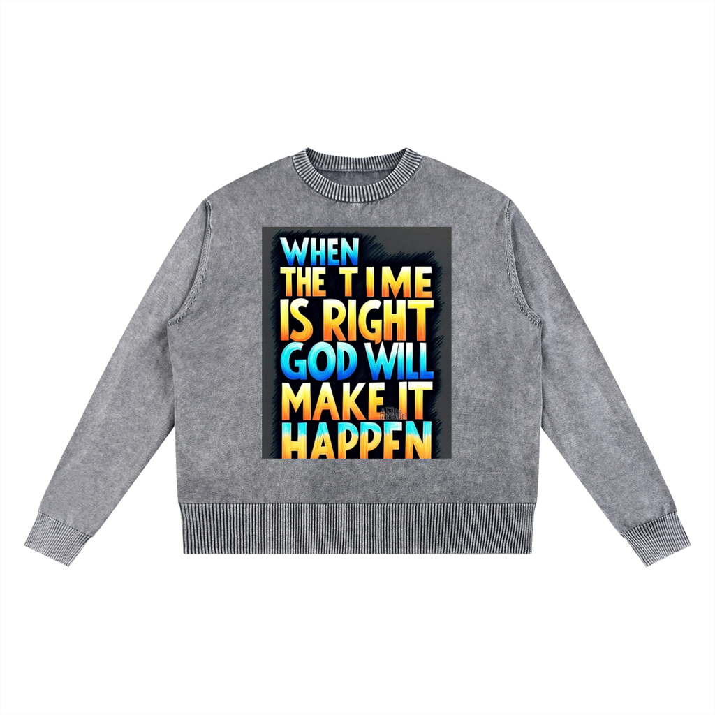 Mineral Wash Oversized Sweater