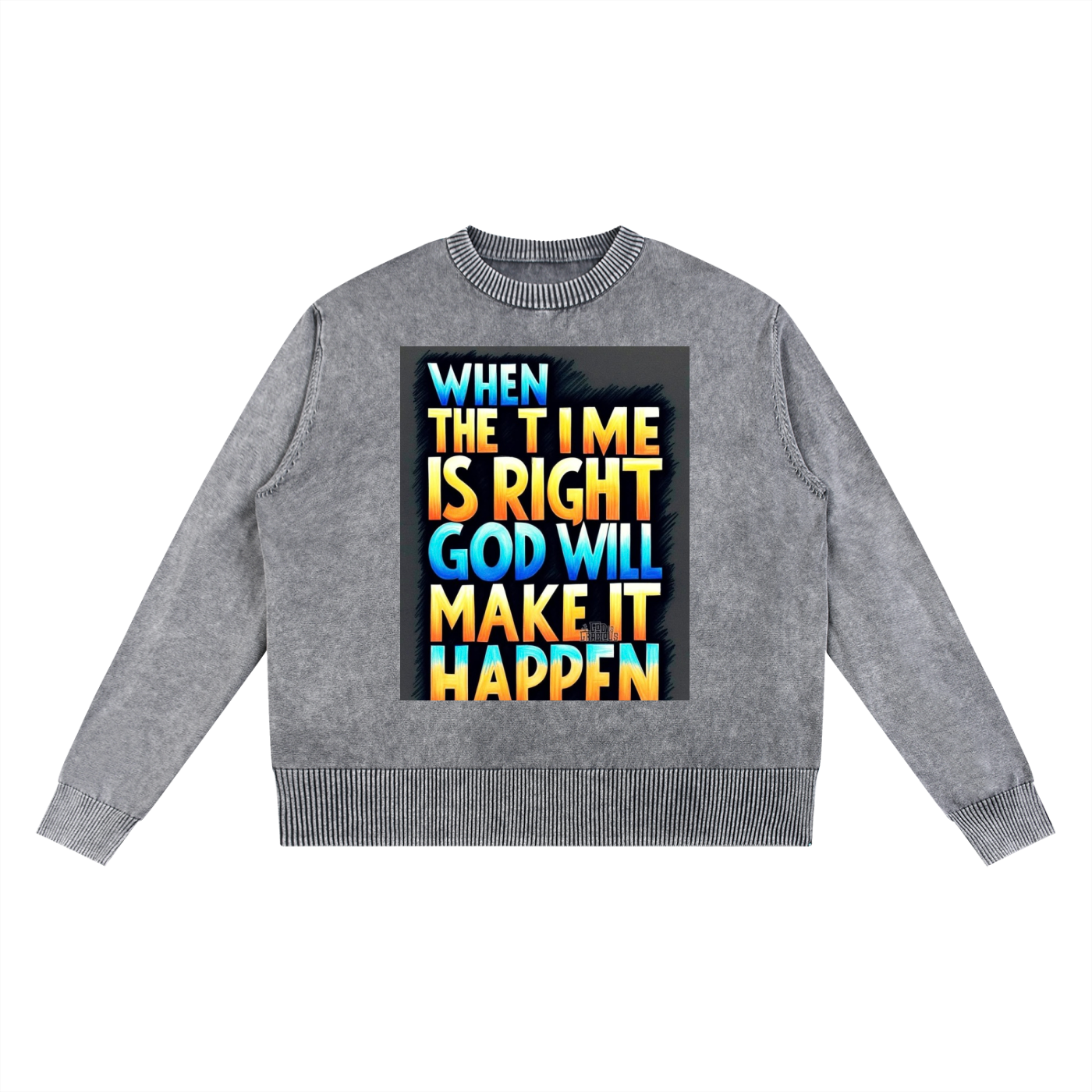Mineral Wash Oversized Sweater