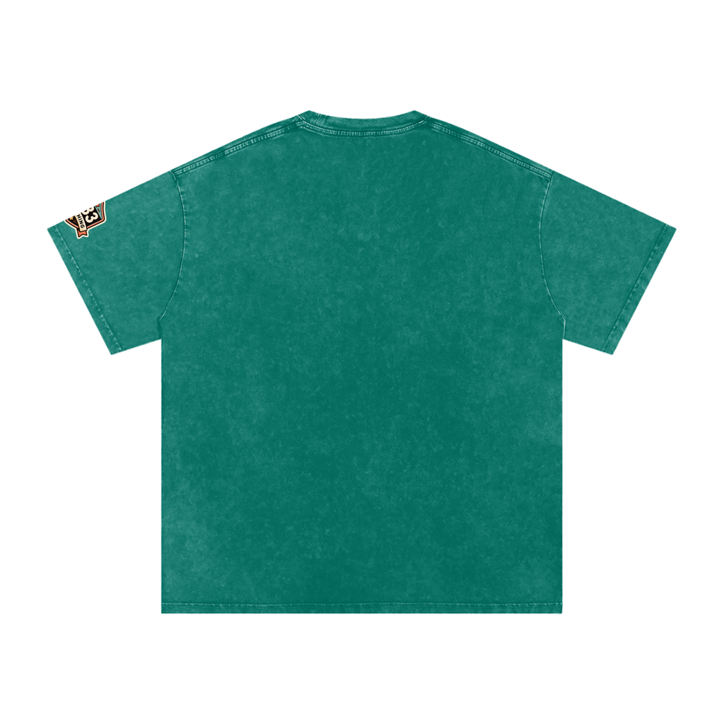 Snow Washed Oversized Cotton T-Shirt