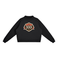 Essential Fleece Mock-Neck Crew Sweatshirt
