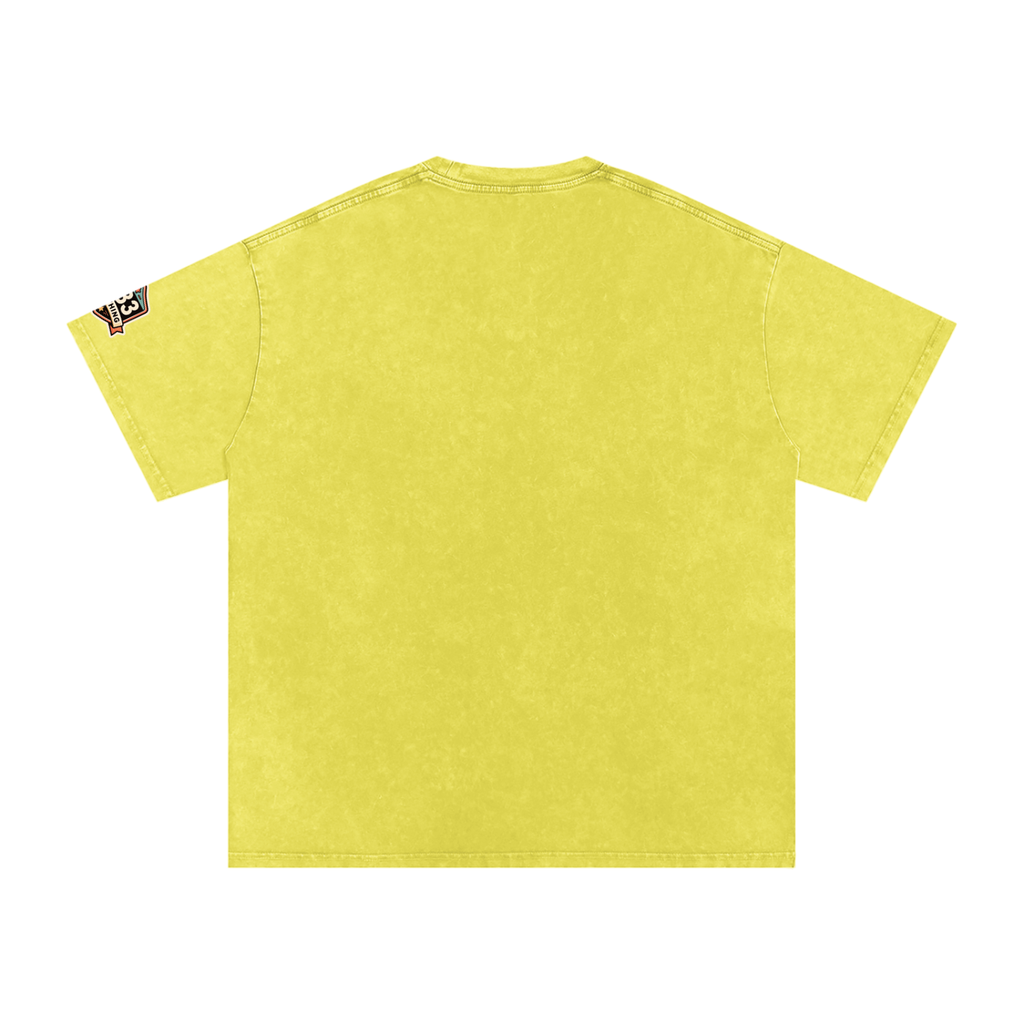 Snow Washed Oversized Cotton T-Shirt