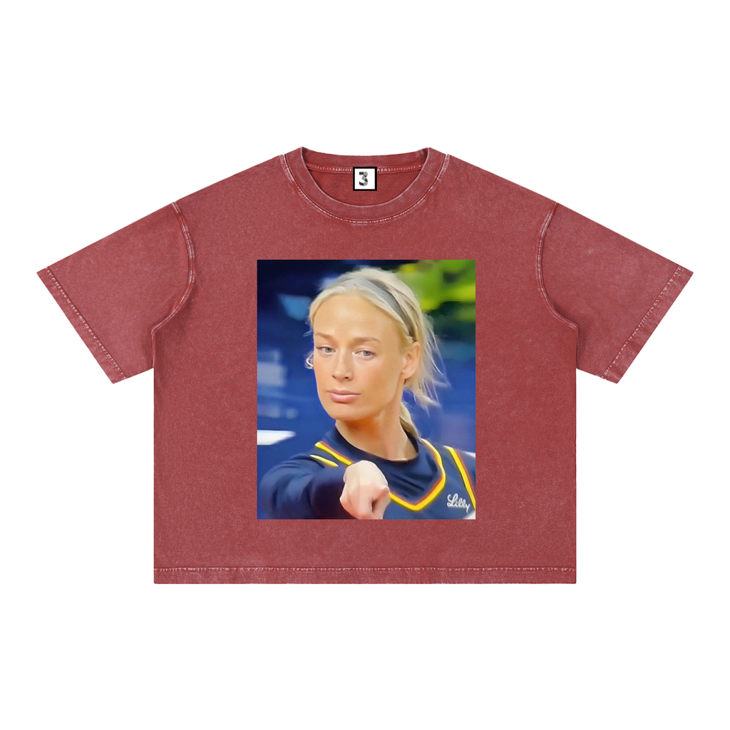 Mineral Wash Boxy Cotton T-Shirt