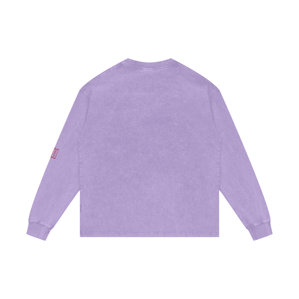 Acid Wash Oversize Long Sleeve T-Shirt