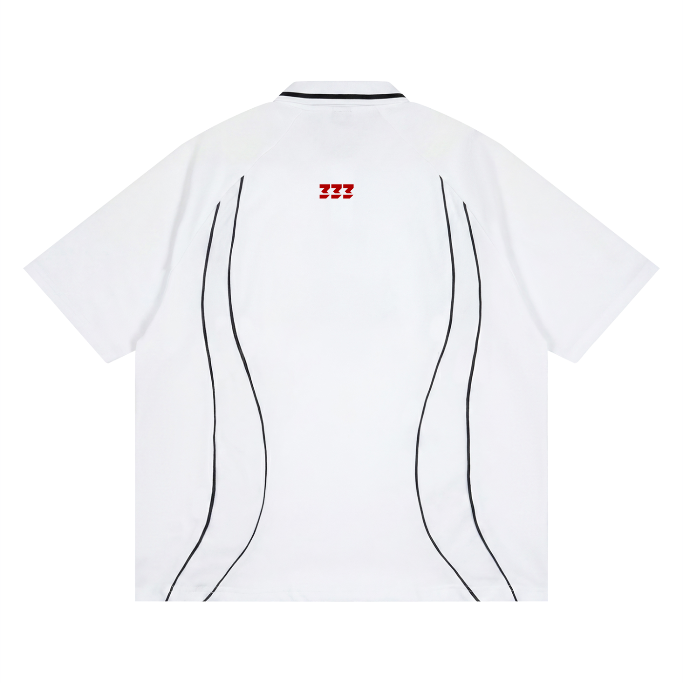Unisex Raglan Piping Polo Shirt