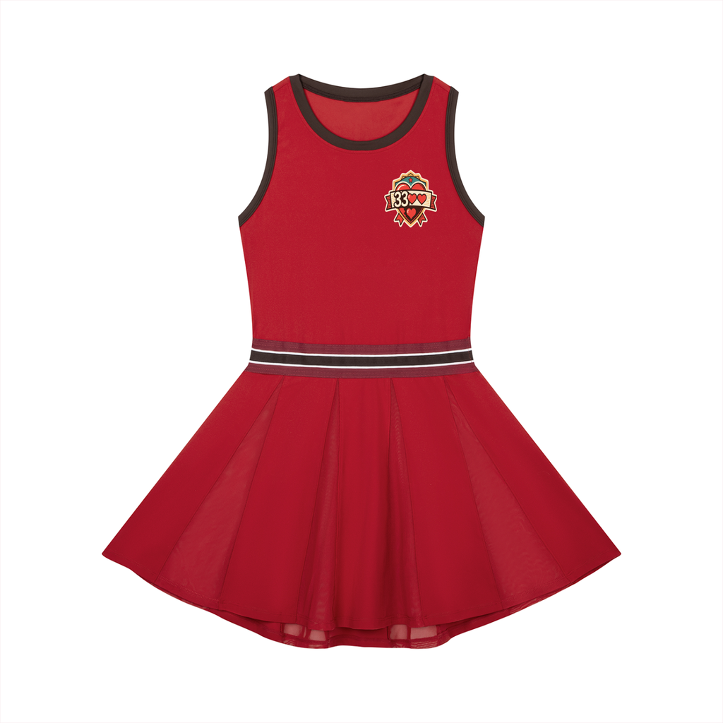Women's Color Block A-Line Sleeveless Dress